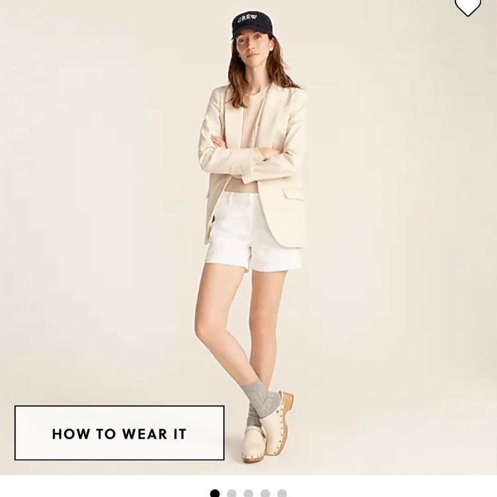 Jcrew White Chino Shorts